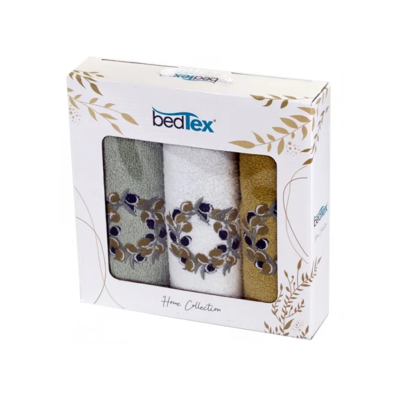 Darčeková sada froté uteráčikov 3 ks Olivový venček