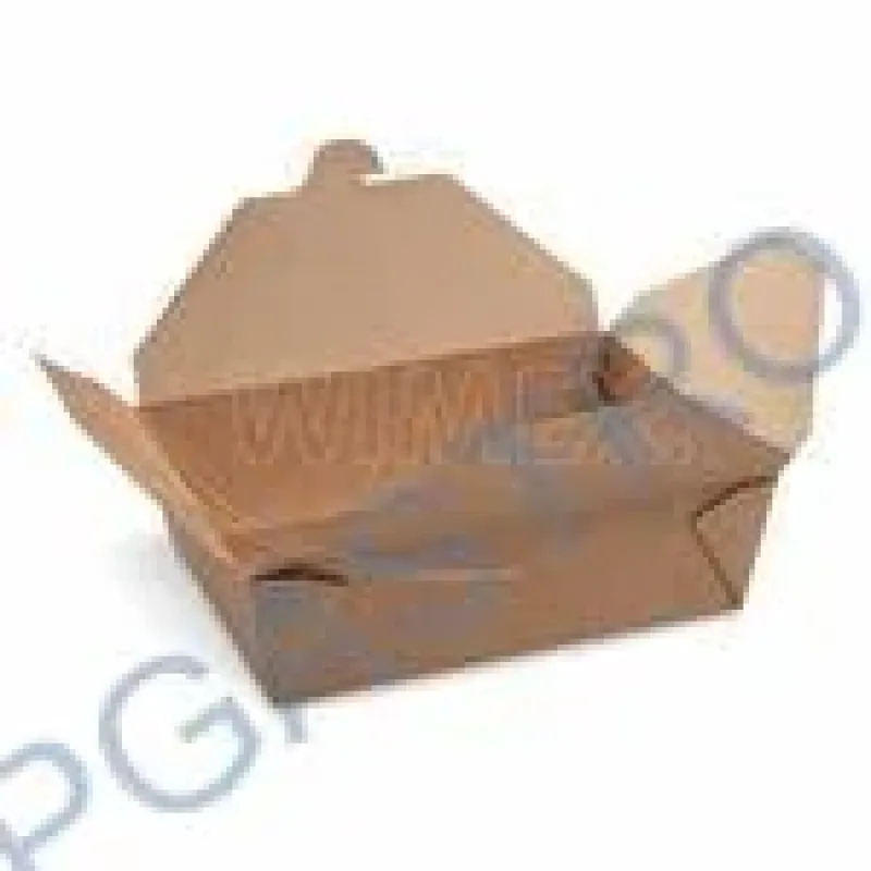 Food box (PAP/PE) nepromastitelný kraft `L` 195 x 138 mm 2000ml [50 ks](48627)