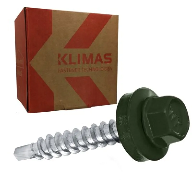 Klimas TEX 4,8 x 35 chomová zelená RAL 6020, 250ks