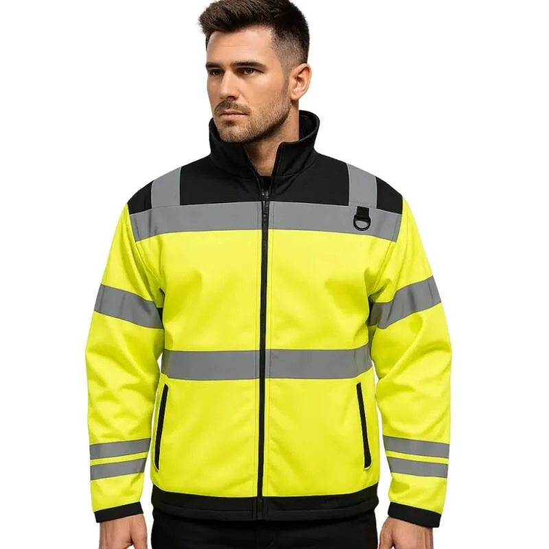 Madeva MADESTO HV Softshellová bunda reflexná yellow