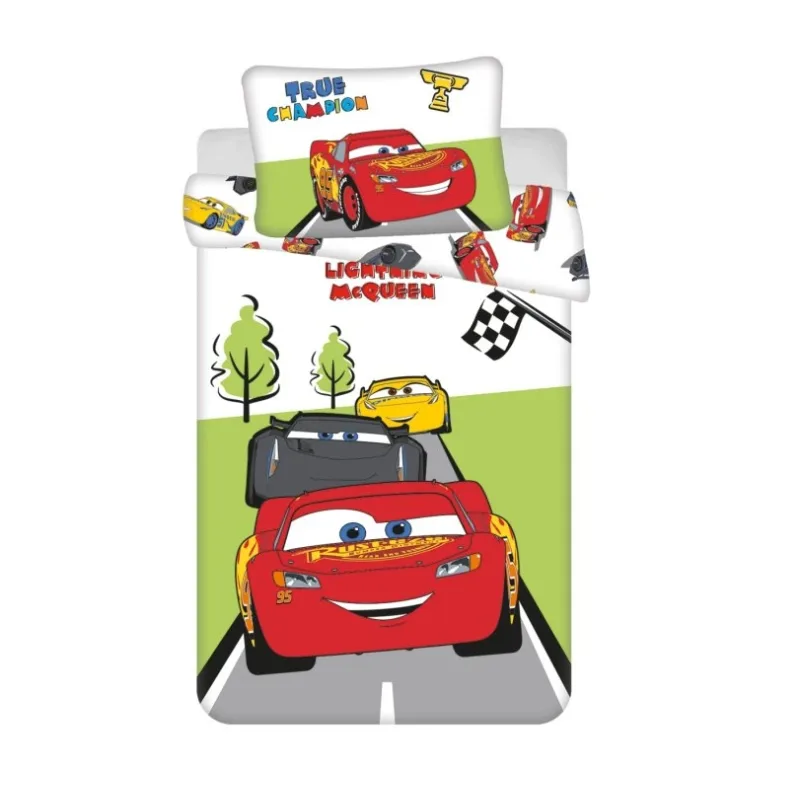 Obliečky do postieľky Cars Champion baby 100x135, 40x60 cm
