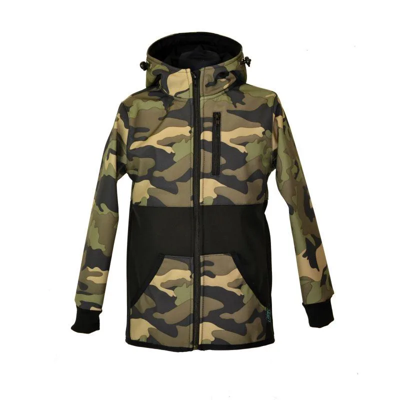 Softshellová bunda - maskáčová khaki, veľ. 80-116