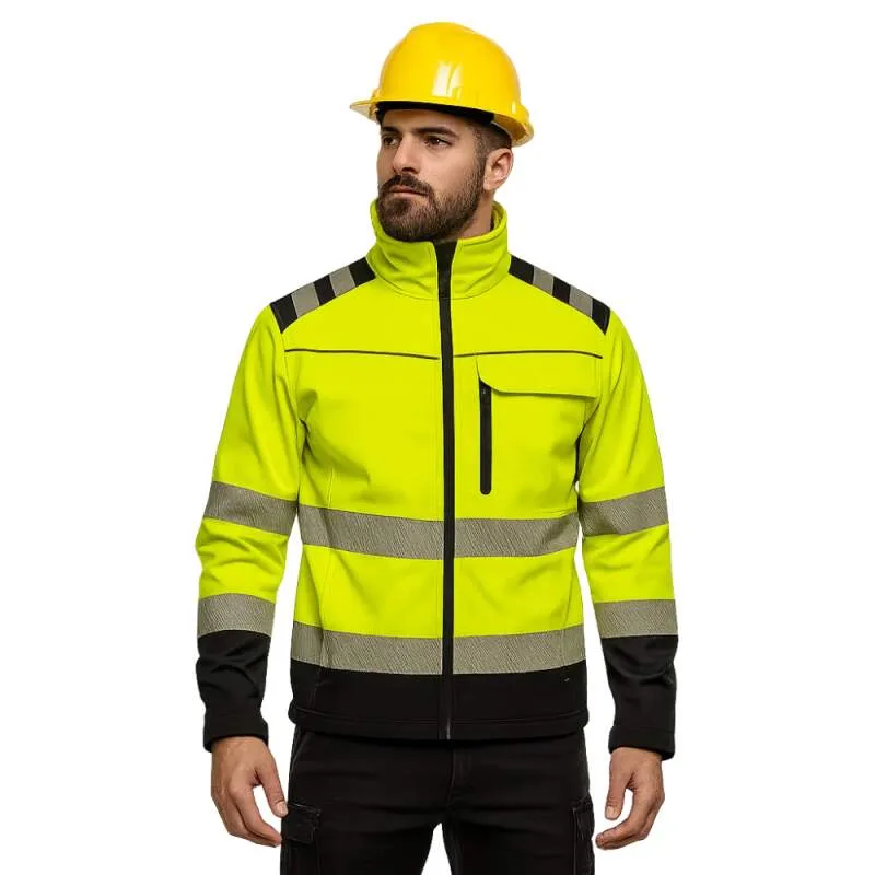 Madeva MADEROD HV1 Softshellová bunda Reflexná Yellow