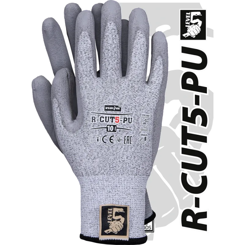 Reis R-CUT5-PU rukavice Grey 7-11