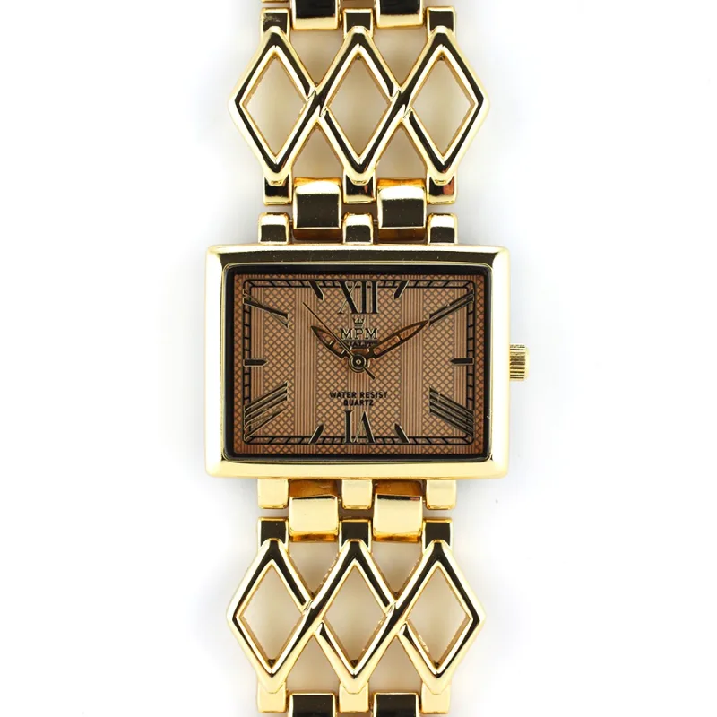 MPM Elegantní dámské hodinky se zlatými římskými indexy W02M.10486.B