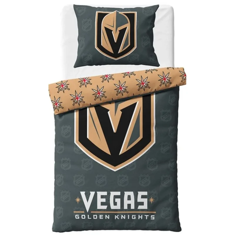 NHL Hokejové obliečky Vegas Golden Knights Shields 140x200/70x90 cm