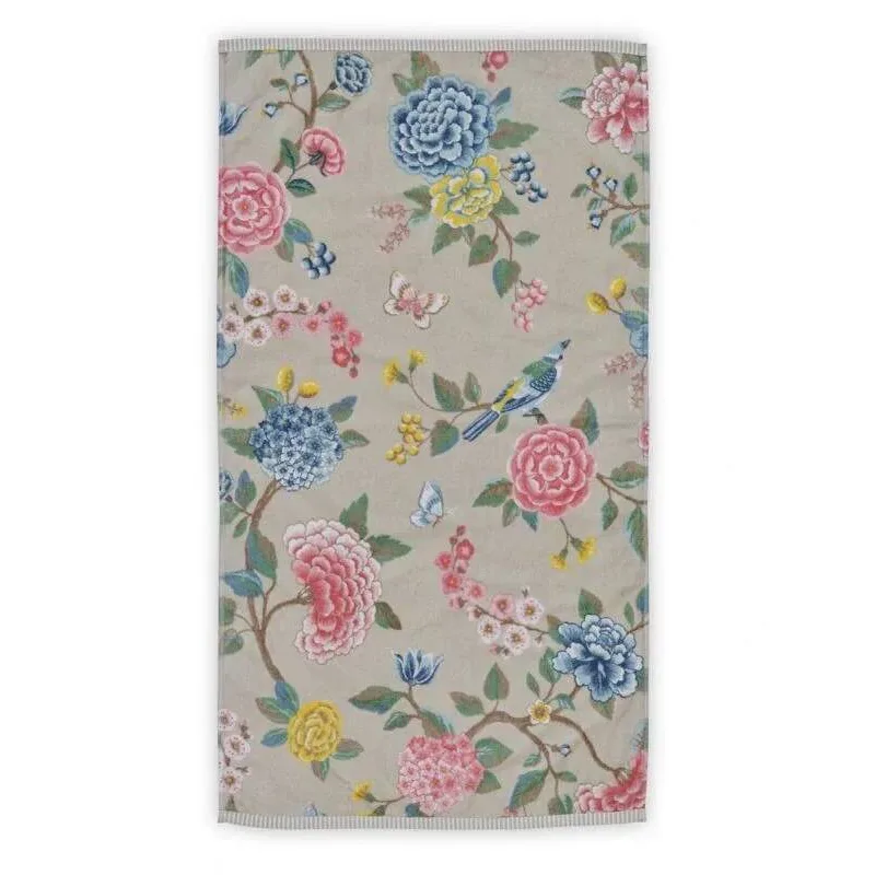 Pip Studio Good Evening bavlněný froté ručník khaki 55x100 cm