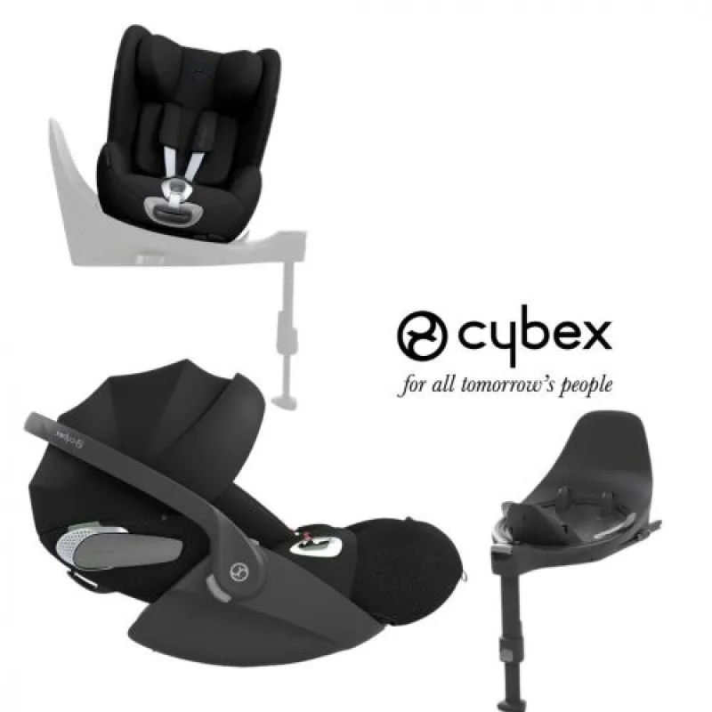 Set 3v1 autosedačky Cybex CLOUD T i-size + Isofixová základňa do auta Base T Cybex + SIRONA T i-size 2024 sephia black