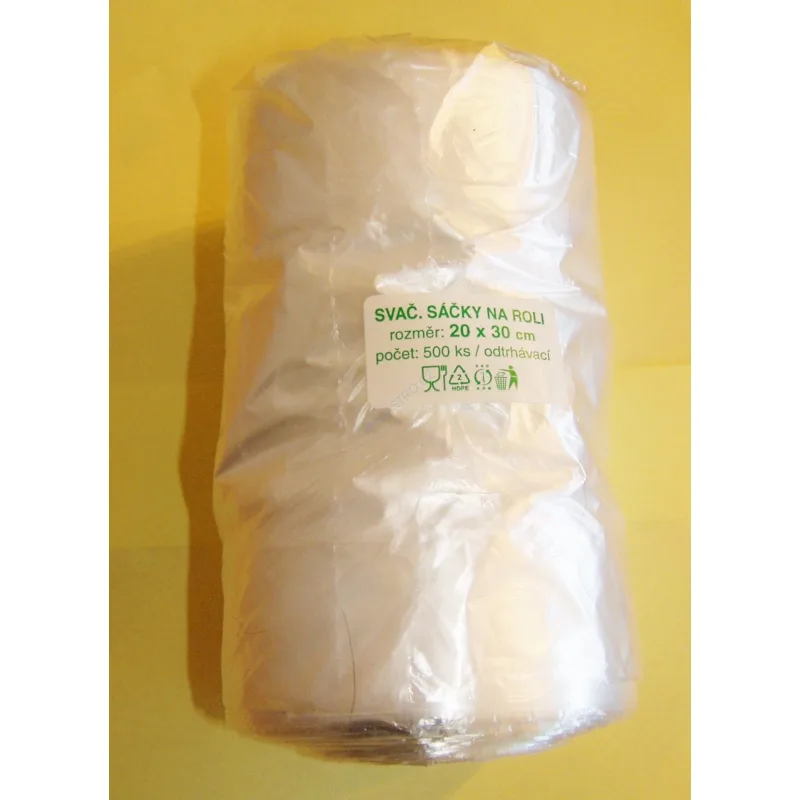 Sáčky rolované transparentní 20 x 30 cm EXTRA SILNÉ [500 ks] (68630.2 - CH1A, CH1N)