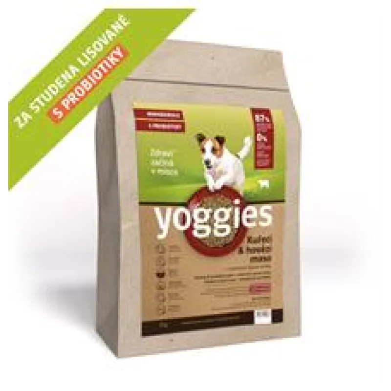 MINIGRANULE Yoggies, kuřecí a hovězí maso, granule lisované za studena 5 kg