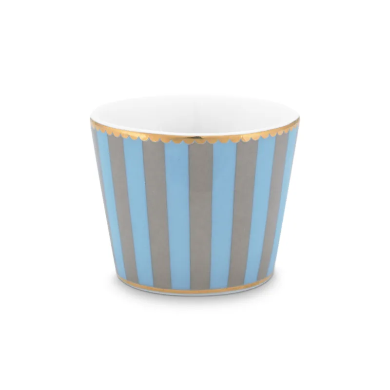 Pip Studio Love Birds porcelánový kalíšek modrá-khaki