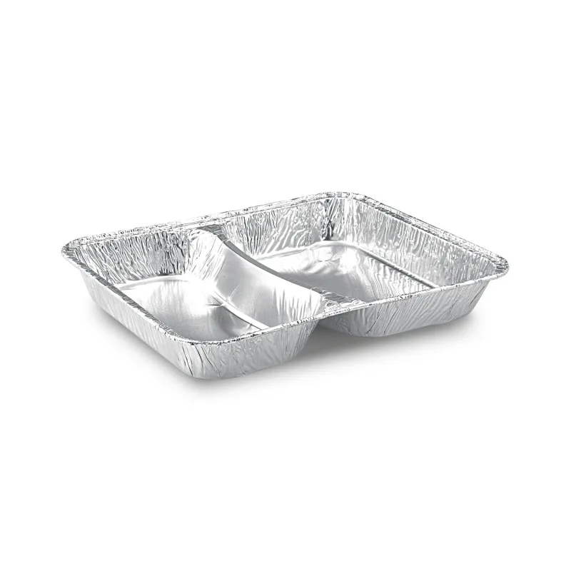 Menu mísa 2-dílná ALU (810 ml) 22,7 x 17,7 x 3 cm [100 ks] (79602)