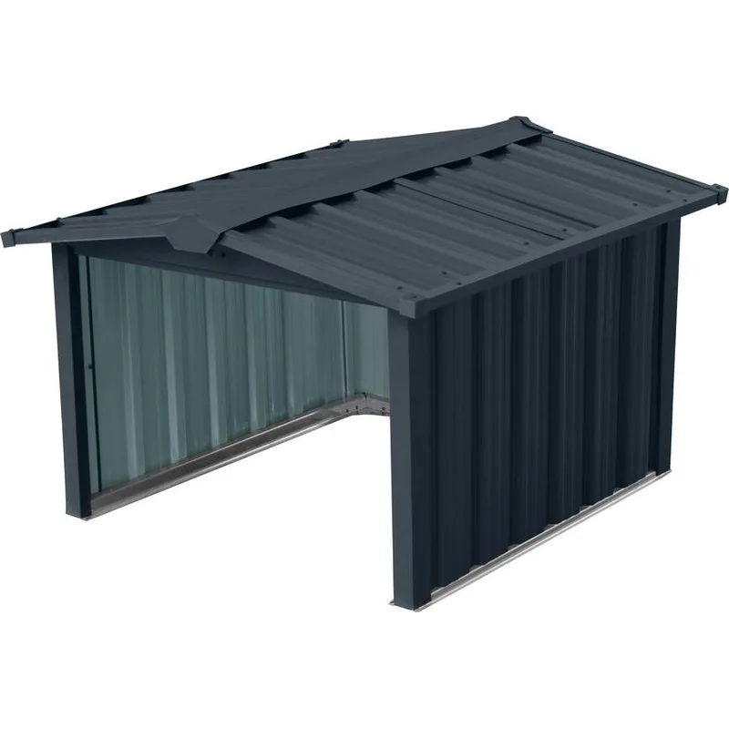 STREND PRO Garden Domček Strend Pro, na robotickú kosačku, garáž, plech, antracit, 86x88x60 cm