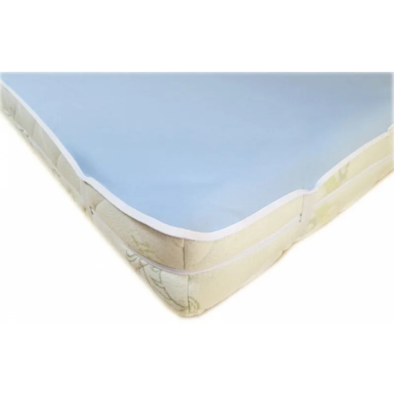 Nepremokavý chránič na matrac 100% bavlna modrý 90x200 cm