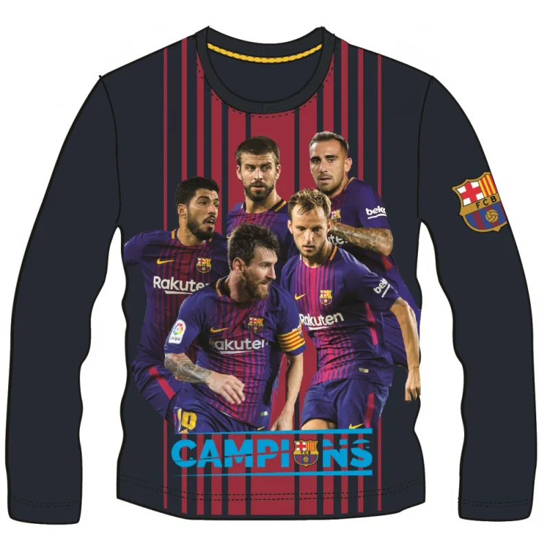 FC Barcelona Champions tričko s dlhými rukávmi detské - SKLADOM