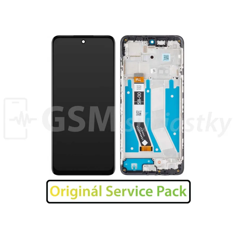 LCD displej + Dotykové sklo Motorola Moto G73 + Rám