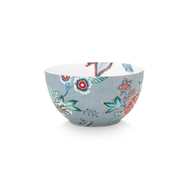 Pip Studio Flower Festival miska Ø15cm, modrá