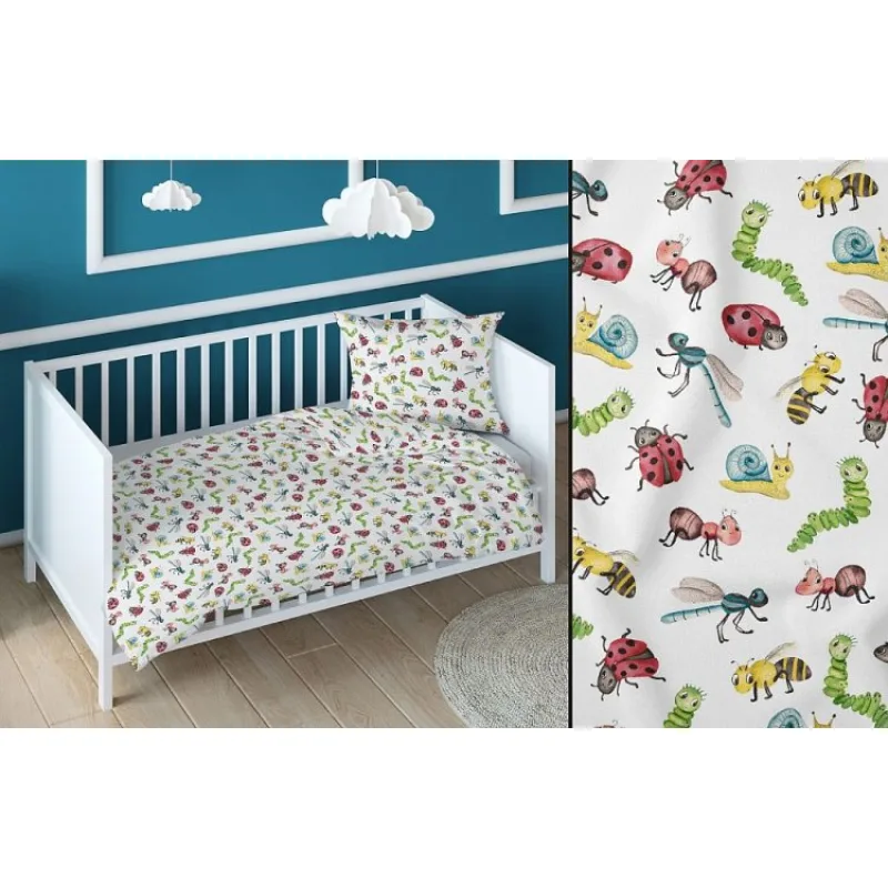 Obliečka do postieľky Lienky 90x130 / 45x65 cm