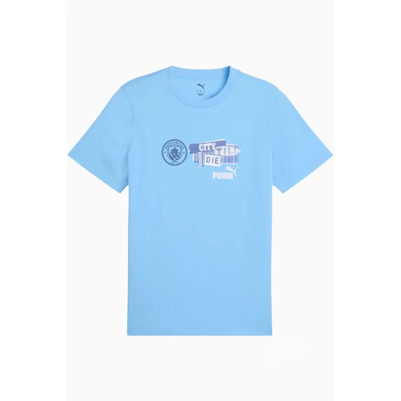 Puma Manchester City tričko bledomodré pánske - SKLADOM