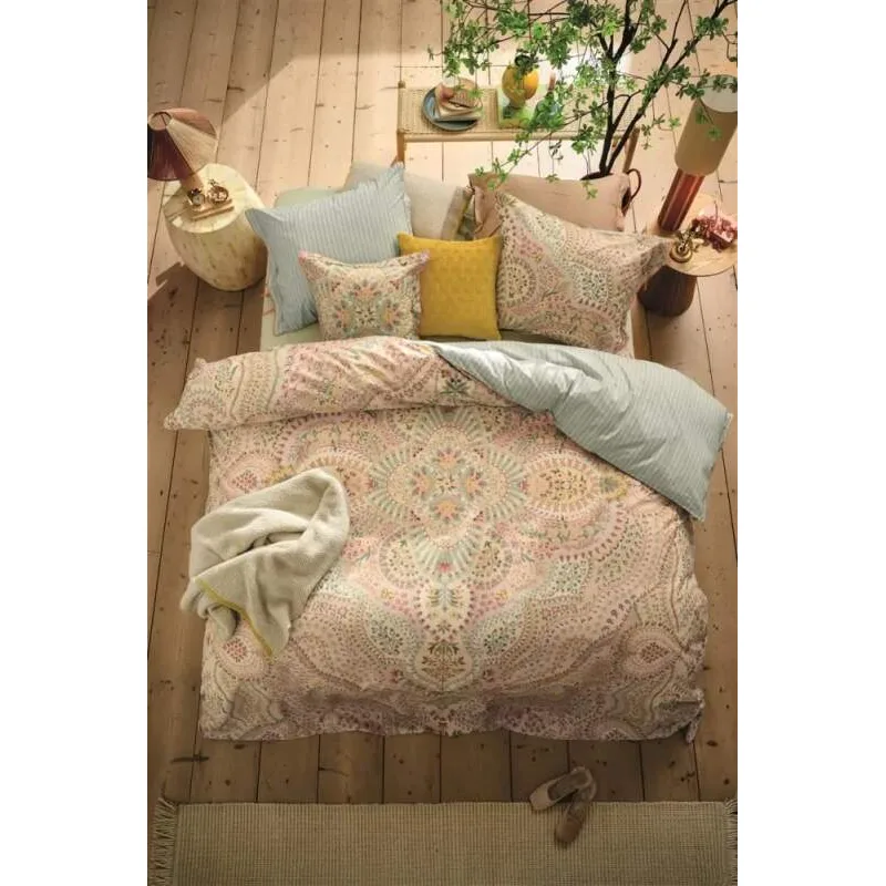 Pip Studio perkálové povlečení Alfombra pískové 140x200 + 70x90 cm