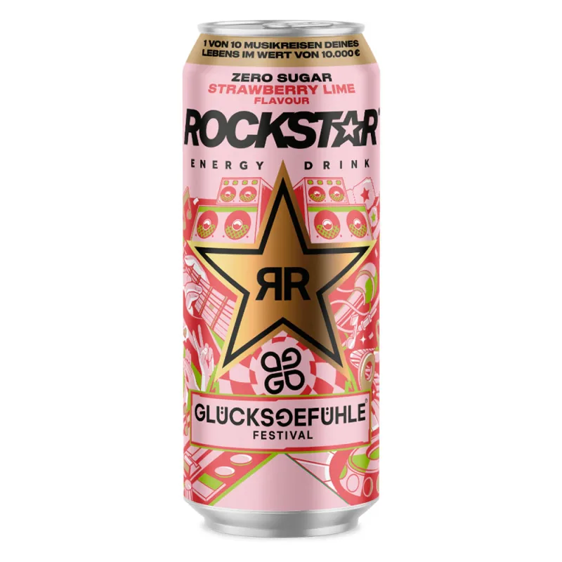 Rockstar Strawberry Lime 500ml
