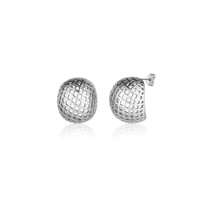 JVD Dámské ocelové peckové náušnice na puzetku SSSE0159X200000