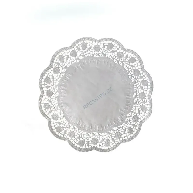 Dekorativní krajky kulaté Ø 22 cm [100 ks] (72322)