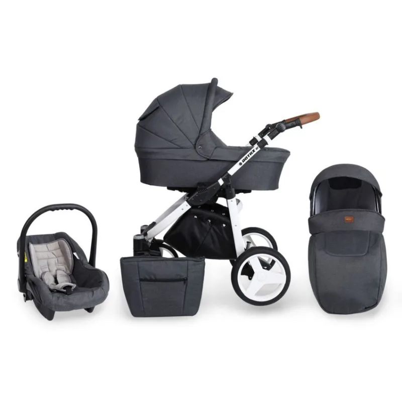 Kočík Kunert Rotax white frame 3v1 - 01