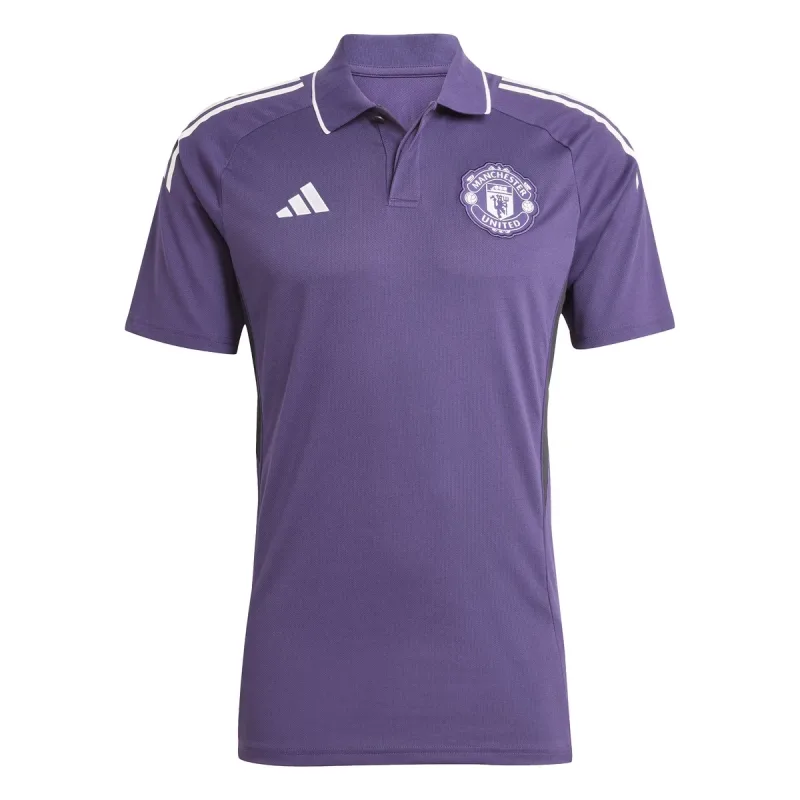 Adidas Manchester United polokošeľa fialová pánska