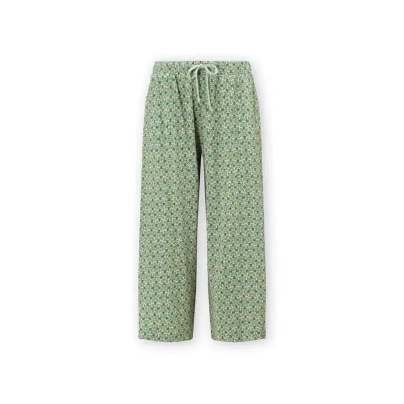 Pip Studio 3/4 kalhoty Celeste Culotte Verano, zelené
