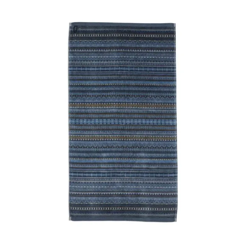 Pip Studio Geometric bavlněný froté ručník tmavě modrý 55x100 cm