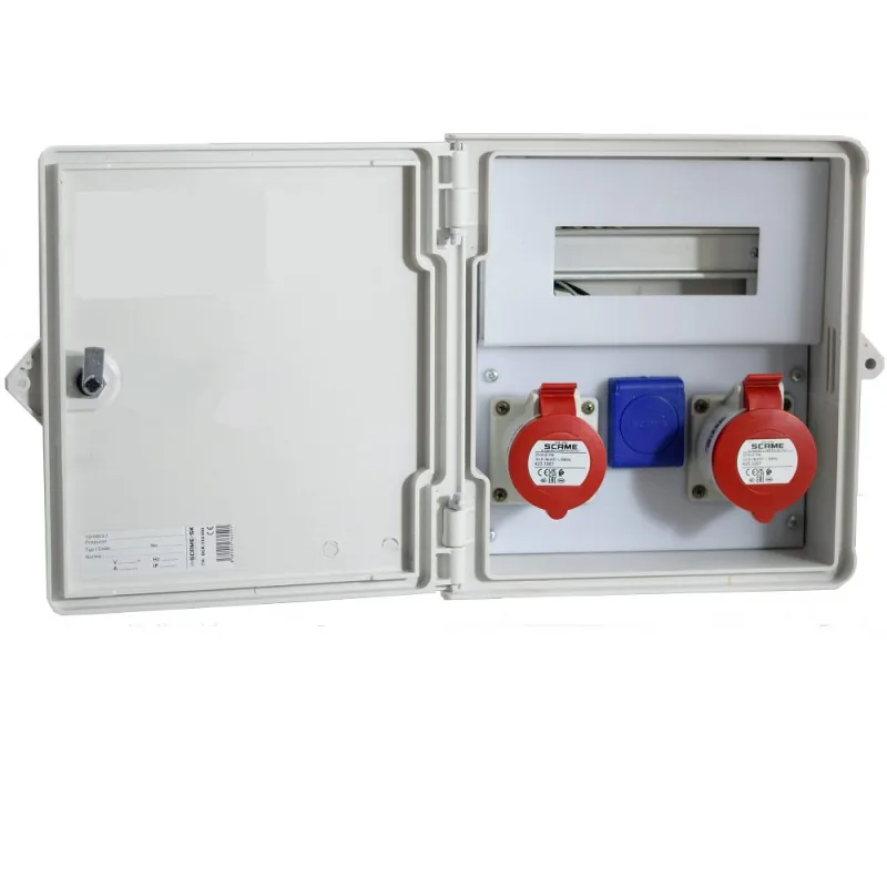 SCAME-SK, s.r.o. SCAME Zásuvková rozvodnica DCK.312-000 1x16A+1x32A/400V,1x230V/16A zapustená s DIN lištou