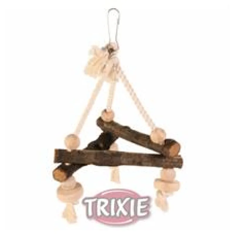 Závěsný dřevěný triangl 27x27x27 cm 1 ks