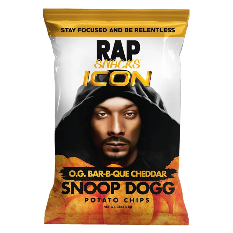 Rap Snacks Icon BBQ Cheddar Snoop Dogg Potato Chips 71g
