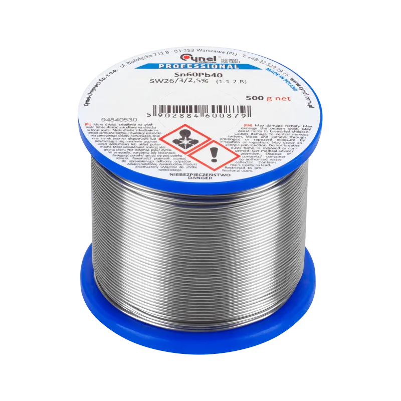 Cynel-Unipress Cín na spájkovanie 0,56mm/500 g Sn60Pb40 CYNEL FUT0104-500 WG-01X-01-1-056-8