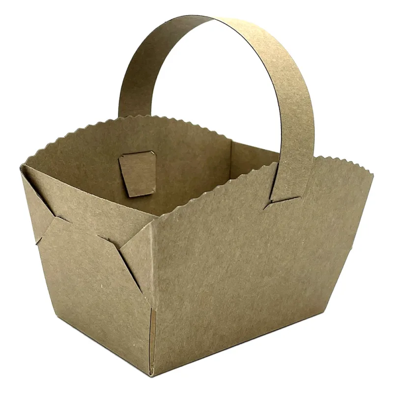 Svatební košíčky přírodní kraft 10 x 8 x 6 cm [1 ks] (71705.12-3A,CH11A)