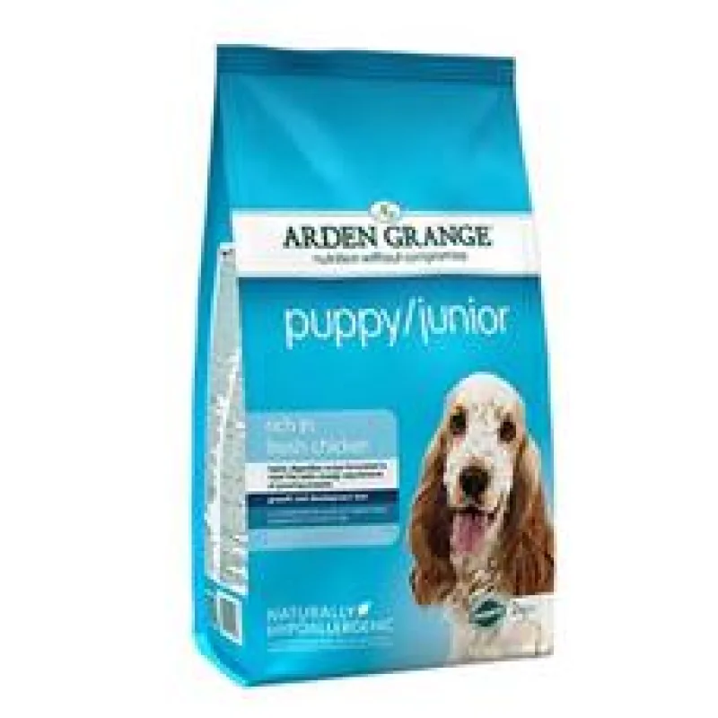Arden Grange Dog Puppy/Junior rich in fresh Chick. 12kg