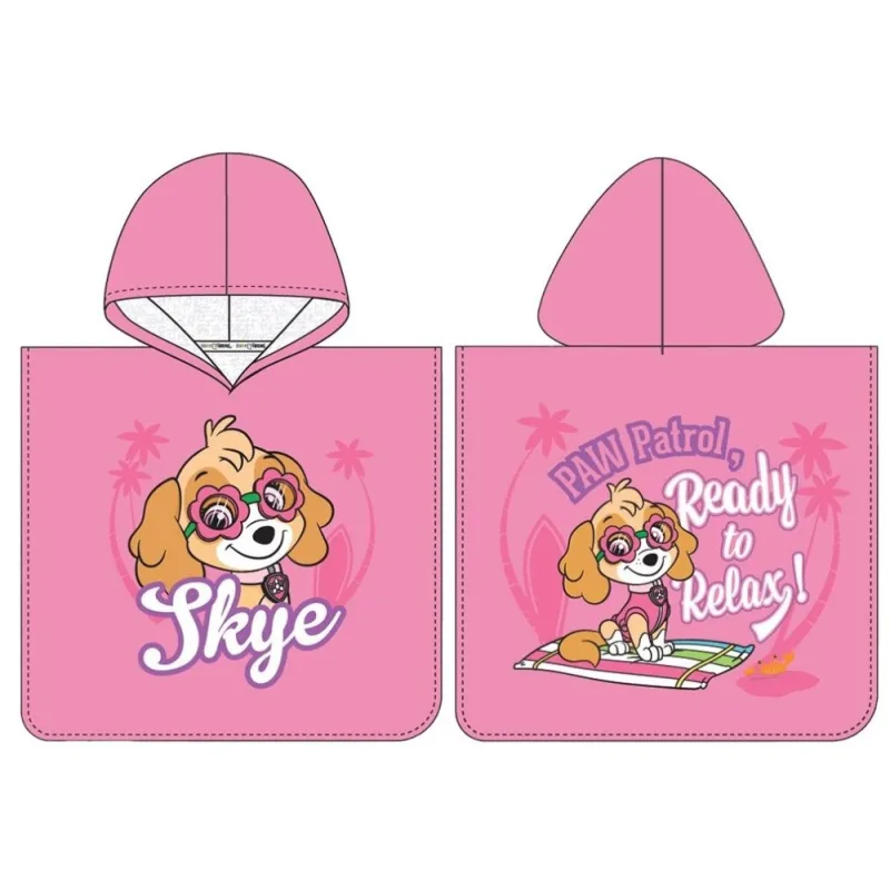 Detské pončo Tlapková Patrola Skye Relax Day