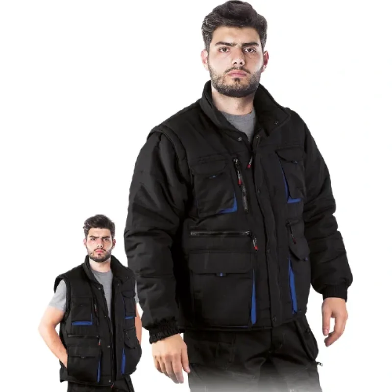 Reis CZAPLA2 2v1 zateplená bunda čierna