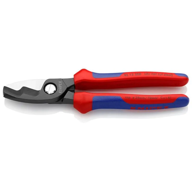 Nožnice na káble KNIPEX 95 12 200 – 200 mm, dvojitý brit