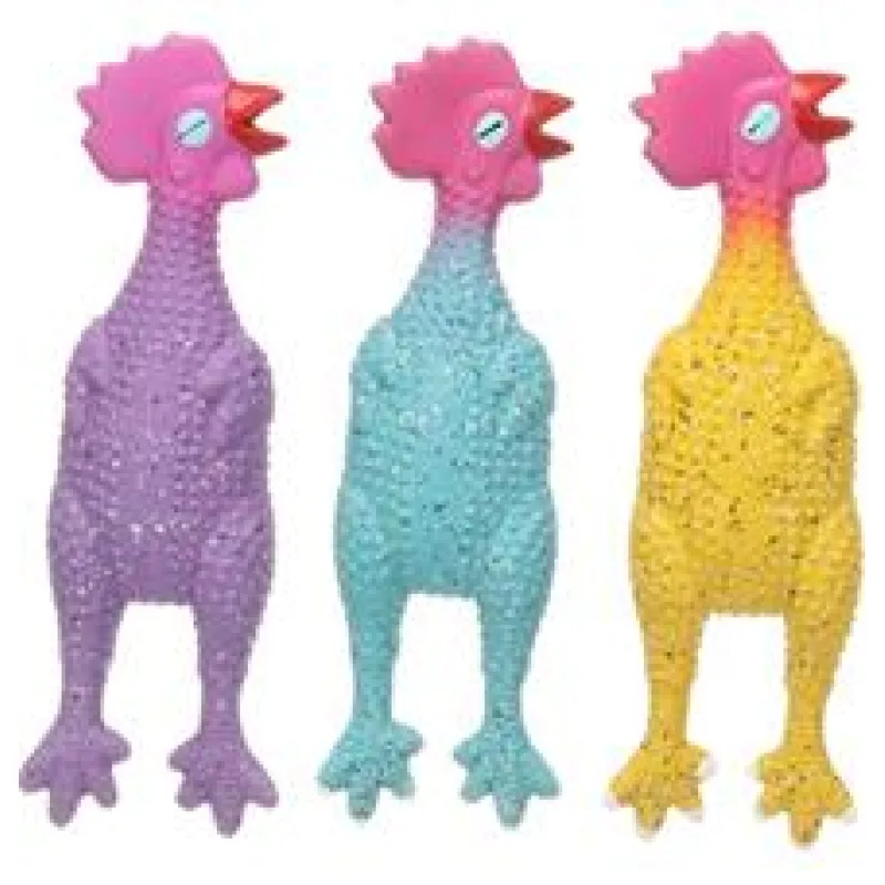 Hračka latex Freckles slepice 26cm mix barev Flamingo 1ks/26cm