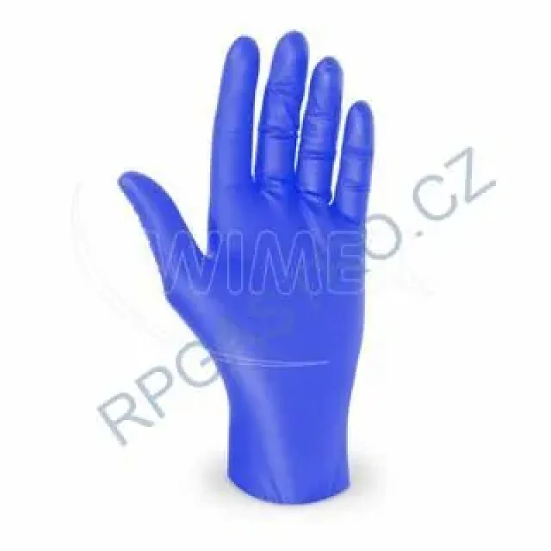 Rukavice (Nitril) nepudrované modré `XL` [100 ks](68143)
