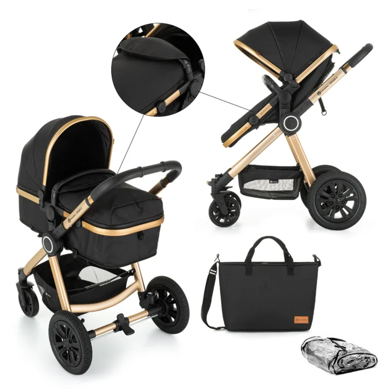 Kočík kombinovaný 2v1 Grand II Golden Ebony Petite&Mars