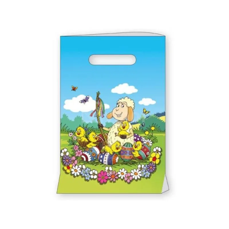 Velikonoční taška PE s průhmatem 20 x 30 cm "Beránek" [1 ks]