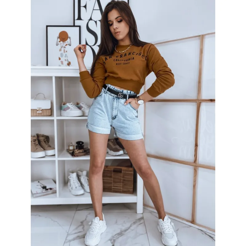 Dámska mikina SAN FRANCISCO hnedá Dstreet BY0923 L