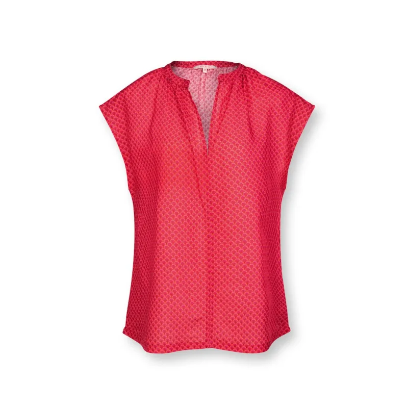 Pip Studio Tammy triko bez rukávů Suki, červené