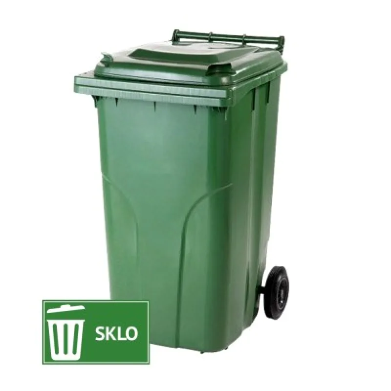 Meva Plastová popolnica 240l sklo