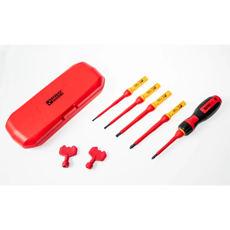 PRO FACHMAYER Sada izolovaných skrutkovačov 8 v 1 1000 V AC a 1500 V DC