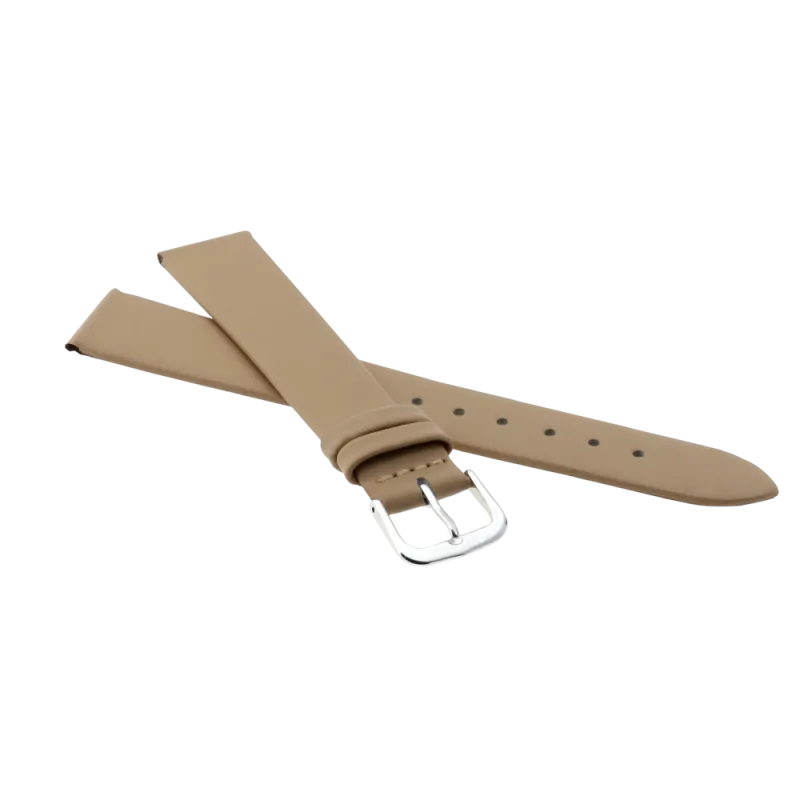 JVD Unisex béžový kožený řemínek na hodinky R14817/16P