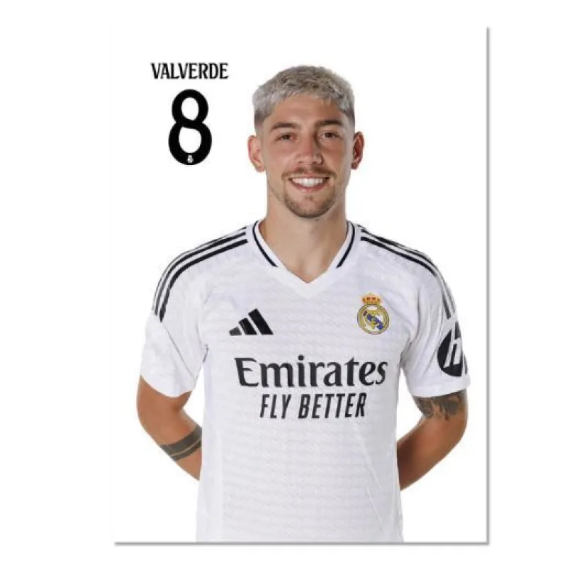 Real Madrid Federico Valverde pohľadnica